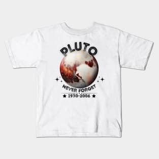 Pluto Never Forget Kids T-Shirt